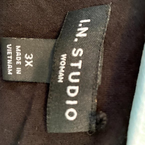 3X In Studio Double Layer Whispy Top Blouse Shirt - Picture 2 of 6